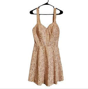 Bailey Blue Rose Gold Sequined Dress
